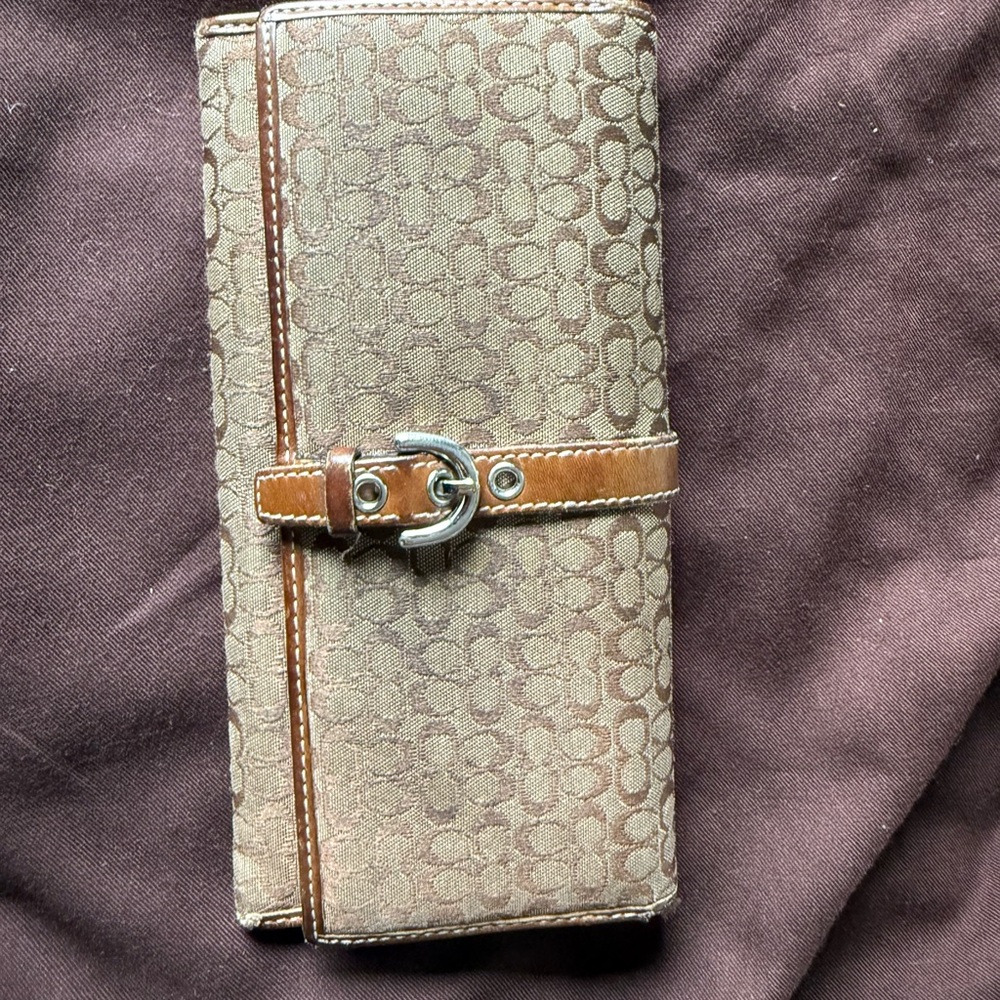 Coach Tan Leather Wallet